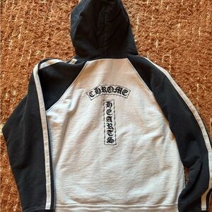 Chrome Hearts Vintage Track Stripe Black and White Baby Hoodie